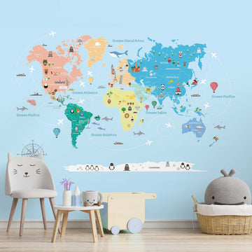 Papel de Parede Adesivo MUNDI TRAVEL